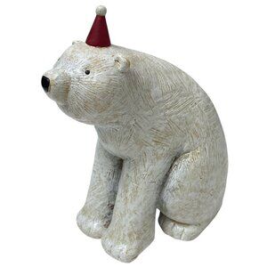 Tim Coffey Polar Bear Holiday Figurine 7" High by Demdaco The Nature of Christma